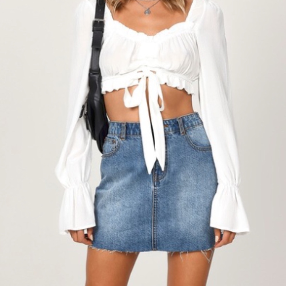 jean skirt